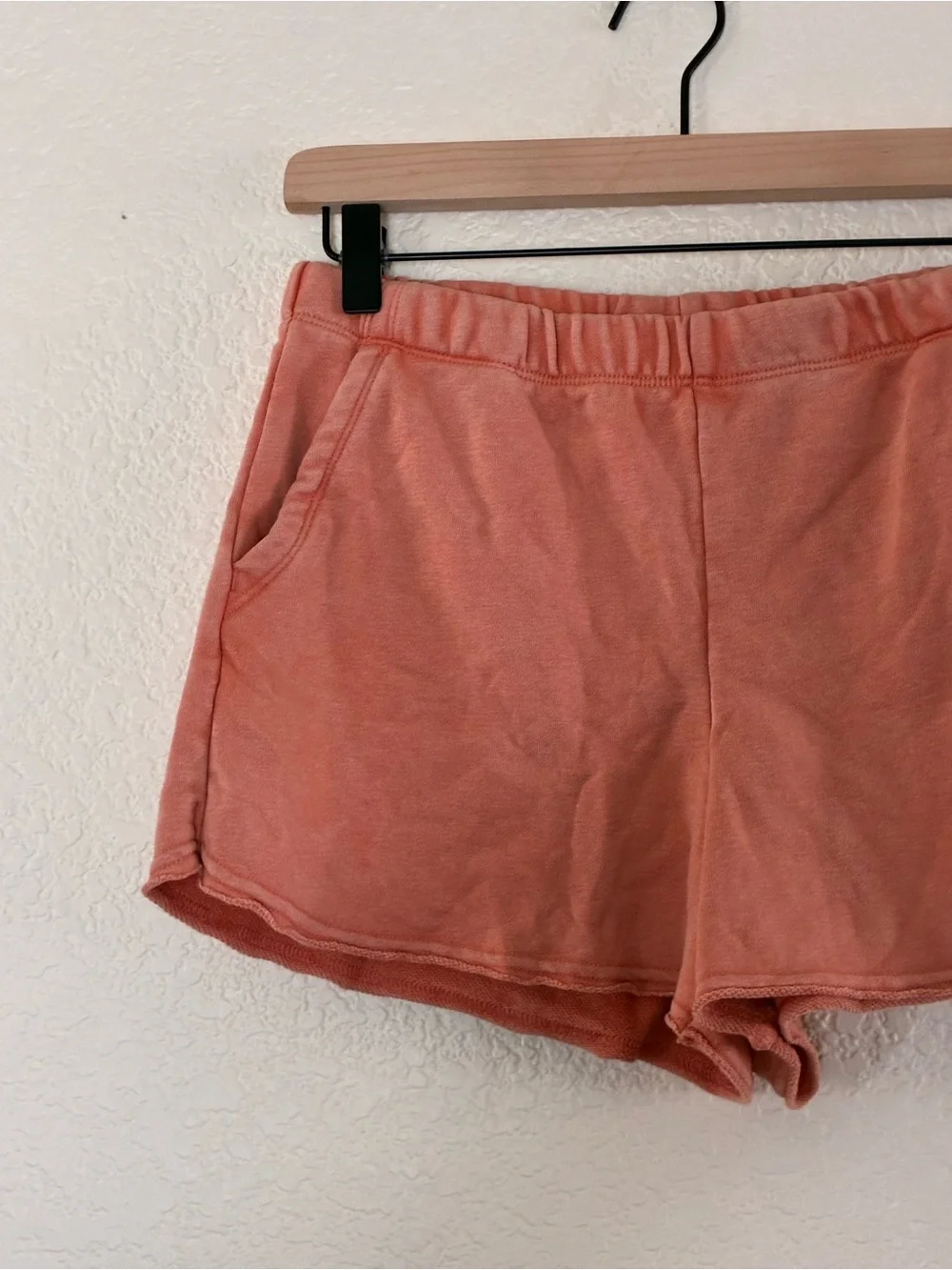 Colsie | Orange-peach cotton blend short lounge shorts with pockets size medium